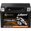 MOUDENSKAY Batteria al litio per moto 12V Batteria litio moto Powersports con BMS, batteria per motocicli LiFePO4(YTX9A-BS 320A 12.8V 4Ah) per motocicli, ATV, UTV,moto d'acqua, ecc.