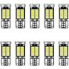 SUCANY Lampadina W5W T10 LED Canbus Luce di Posizione 194 168 2825 501 34 LEDs 3014SMD 12V 6500K(Bianco) 300LM 2W,Per Luce Targa Lampadine A Mappa Interior Segnale Cupola Cruscotto (10 Pezzi)