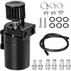DBREAKS Universale oil Catch Can 300ml, Decanter Vapori Olio, Nero | Serbatoio per Olio con Filtro Dell'aria, Alluminio Recupero Vapori Olio Motore