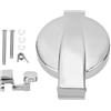 Mabutingti Tappo carburante Kit di bloccaggio cromato adatto per Honda CB200 CB350 CB360 CB400 CB450 CB500 CB550 CB750 CL200 CL350 CL360 CL450 17620-HR3-A20 17550-377-315