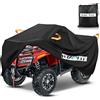 HAYCOVER Copertura impermeabile per veicoli fuoristrada ATV, per Polaris Sportsman, Yamaha Grizzly, Honda FourTrax, Kawasaki KFX, colore nero, misura XL Plus: 210 x 120 x 115 cm