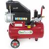 GeoTech AC 24.8.20 - Compressore aria elettrico da 24 lt aria compressa - motore 2 HP