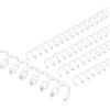 PATIKIL Spirali per Bobine da 8mm (5/16), 100Pz Spirali Legatura Capacità 40 Fogli 3:1 Passo Spirali Legatura per Rilegare Fogli Carta, Trasparenti