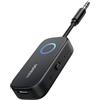 UGREEN aptX Adattatore Bluetooth 5.3 Trasmettitore e Ricevitore 2 in 1 Audio con Microfono Integrato Jack per Auto Altoparlanti TV Cuffie