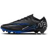 Nike Zoom Vapor 15 Elite Fg, Soccer Shoe Uomo, Black/Chrome-Hyper Royal, 45.5 EU
