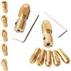 GTIWUNG 14 Pezzi 0.5-3mm Mini Drill Mandrini, 3.17mm/2.35mm Micro Trapano Pinze, Morsetto Presa Trapano Elettrico, Twist drill Chuck