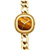 CIGA Design Orologi per Donna Collezione Aglaia Orologio al Quarzo, Lunetta con Gemme, Quadrante Elegante in Madreperla, Cinturino Raffinato in Pelle con Fibbia per Orologio da Donna