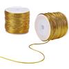 PH PandaHall 100m Filo d'oro Spago Dorato Corda Metallica, Filo Gioielli Intrecciati Corda di Natale per Confezioni Regalo Artigianato Ornamenti Alberi di Natale, 1.3~1.6mm