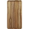 YUANQIAN Vassoio da portata in legno di acacia, tagliere rettangolare in legno per servire cibo, frutta e formaggio, 35 x 18 cm, vassoio da dessert in legno (1)