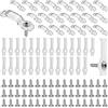 IIRC 200 Pcs Clip Strisce LED Clip di Fissaggio Clip per Fissaggio Strisce per strisce luminose a LED da 10 mm di larghezza, con viti