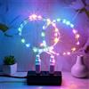 MUXIJIA 2 x luce stringa LED, 20 x LED 2M / 6.6Ft esterno/interno alimentatore USB impermeabile per camera da letto, cortile, matrimonio, Natale, fai da te, ecc. (multicolore)