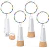Dumcuw Luci per Bottiglia 20 LED, Ricaricabile USB, con Tappo in Sughero, Modello 2024, a Batteria, Ideale per Natale e Decorazioni Festive