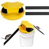 Z&K Trappola per mouse, terza generazione di trappola per topi riutilizzabile flip n coperchio scorrevole secchio, cattura multipla, secchio da 5 galloni