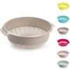 PLASTIFIC 23 cm di plastica scolapasta setaccio per cibo lavaggio scolare pasta, spaghetti, riso, insalata, verdure, cucina, hobby, design 2 (talpa)