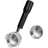 Philorn Porta filtro senza fondo 51 mm con 3 orecchie, compatibile con DeLonghi Dedica EC680/EC685/EC885, con filtro in acciaio inox