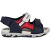 Geox B Sandal Flaffee Boy, Bimbo 0-24, Blu Navy, Rosso, 20 EU