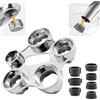 Chuainxin Chiave per Rubinetto Aeratore, 10 in 1 Aeratore Smontaggio Strumento, Rubinetto Aeratori Chiave Strumento, Chiave Rompigetto con 7 Adattatore, Efficiente per Sostituzione Della Filtri Bagno e Cucina