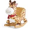 FUNLIO Cavallo a dondolo giraffa per bambini dai 6 mesi ai 3 anni, giocattolo divertente e vivace per bambini, peluche a forma di animale a dondolo, facile da montare, certificato CPC e CE.
