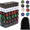BOXOB Set di 68 Segnalini Dadi MTG, Segnalini Parole Chiave Vita +1/-1 Commander Buff con Dadi D6 e D20 Accessori per Giochi di Carte e TCG MTG