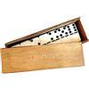 Framan Gioco tradizionale Domino Doppio Sei, 28 Pezzi più Scatola di Legno e Coperchio Scorrevole