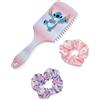 Disney Set spazzola per capelli e elastico per capelli da donna Lilo & Stitch | Bobble e spazzola a paletta stampati multicolori per adulti con personaggio 3D Stitch