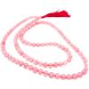 AB India Crafts Collana in vera pietra preziosa quarzo rosa 108 Japa Mala (perle 8 mm) in scatola portagioie | meditazione spiritualità guarigione yoga India