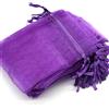 Carehabi - Sacchetti in Organza, Regalo e Gioielli, per Matrimonio e Lavanda (7 x 9 cm, Viola)