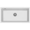 Plados LX8610ST-98 Lavello 1 Vasca Monovasca installazione sottotop 790 × 388 mm Serie Lux 86 -10 ST sotto-top finitura 98 MicroULTRAGRANIT BIANCO