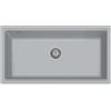 Plados LX8610ST-41 Lavello 1 Vasca Monovasca installazione sottotop 790 × 388 mm Serie Lux 86 -10 ST sotto-top finitura 41 ULTRAMETAL ALLUMINIO