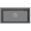 Plados LX8610ST-42 Lavello 1 Vasca Monovasca installazione sottotop 790 × 388 mm Serie Lux 86 -10 ST sotto-top finitura 42 ULTRAMETAL TITANIO