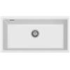 Plados LX8610ST-N1 Lavello 1 Vasca Monovasca installazione sottotop 790 × 388 mm Serie Lux 86 -10 ST sotto-top finitura N1 nanoSTONE BIANCO LATTE