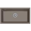 Plados LX8610ST-N3 Lavello 1 Vasca Monovasca installazione sottotop 790 × 388 mm Serie Lux 86 -10 ST sotto-top finitura N3 nanoSTONE ARGAN