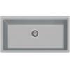 Plados LX8610ST-N4 Lavello 1 Vasca Monovasca installazione sottotop 790 × 388 mm Serie Lux 86 -10 ST sotto-top finitura N4 nanoSTONE URBAN GREY