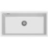 Plados LX8610ST-R1 Lavello 1 Vasca Monovasca installazione sottotop 790 × 388 mm Serie Lux 86 -10 ST sotto-top finitura RN R1 RINNOVA ARCTIC WHITE BIANCO