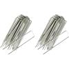 TENAX Chiodi Metallici a U, Lunghezza 15 cm (20 Pezzi) per Ancoraggio al Suolo di Teli Pacciamanti Antierbacce e Veli Protettivi per Colture, Picchetti da Giardino e Orto per Fissaggio Reti e Teli