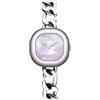 CIGA Design Orologio da polso da donna - Collezione Aglaia con catena cubana, Vari quadranti in pietra naturale (occhio di tigre, malachite, madreperla rosa o opale), Lancette luminose, Chiusura