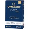 OMEGOR Ultra 1200 Omega 3 IFOS 5 Stelle - Omega3 Alto Dosaggio EPA 610mg e DHA 510mg - Senza Retrogusto e Facile da Digerire (60 Capsule)
