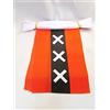 AZ FLAG Ghirlanda 6 Metri 20 Bandiere Amsterdam 21x15cm, Bandiera Olandese - Paesi Bassi 15 x 21 cm - Festone Bandierine