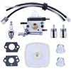 Haishine Carburatore Carburatore Filtro aria Primer Bulb Kit per Zama C1U-K54A Mantis Tiller 7222 Echo 12520013123 Coltivatore del timone a 2 tempi