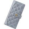 FALAN MULE Portafoglio Donna, Capacità Large in Pelle, Portafogli Donna Grande di Blocco RFID con Portamonete Cerniera Lunga