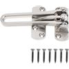 HOJLKLD Serratura per porta di sicurezza domestica, barra oscillante, serratura per porta anteriore, chiusura secondaria di sicurezza per bambini, casa, hotel, appartamenti (argento)