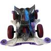 perfk Mini 4WD Car Toy Esperimento Fisico Include Motore, Parti del Telaio, Set di Pneumatici Giocattolo didattico Fatto a Mano Kit Fai da Te per, Nero