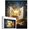 Generic Magical Books Puzzle da 1000 pezzi per adulti Gesù pieno di misteriosa brillantezza puzzle artistico colorato puzzle fai da te per decorazione domestica regali puzzle famiglia perfetto per serate di