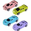 JUKOTA 4 pezzi Auto Giocattolo da Tirare Indietro, Set Mini Auto da Corsa da 9 pezzi, Cars Macchinine da Corsa Pull Back da 1 2 3 4 anni, Macchinine Giocattolo per Bambini