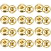QUARKZMAN 72 Set Bottoni Automatici da Cucire 7mm Bottoni Automatici a Pressione Metallo per Chiusura Borse, Vestiti, Cucito, Artigianato, Oro
