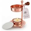 Incensera Bruciatore incenso con setaccio - Altezza Regolabile, Finitura Oro Rosa, Design Elegante e Funzionale | Accessori per incenso, diffusore Decorativo per Resine e Coni - Resin Incense Burner