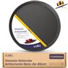 volila Vassoio Antiscivolo Bar - Set Apertivo con 1 Vassoio Aperitivo Bar da 45cm - Vassoio Aperitivo, Vassoio Nero Rotondo per uso Domestico o Professionale al Bar/Ristorante - Vassoio Caffè