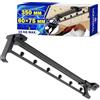 MONTERAL Appendiabiti Estraibile per Armadio 350mm Carico Massimo 15 kg | Barra Appendiabiti Estensibile Realizzato in Acciaio - Garanzia di 10 Anni - MONTERAL
