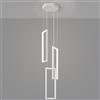 ZPBSJ Lampada Da Cucina Moderna Dimmabile LED Lampadario in Bianco 3 anelli Lampada Rettangolare Per Ristorante, Camera Daletto, Corridoio Soggiorno