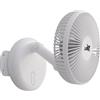 ZOIZ Ventilatore da parete per caravan, 12 V, con luce LED, silenzioso, oscillante, per camper, roulotte, barca, camera da letto, soggiorno, portatile, per campeggio e furgoni